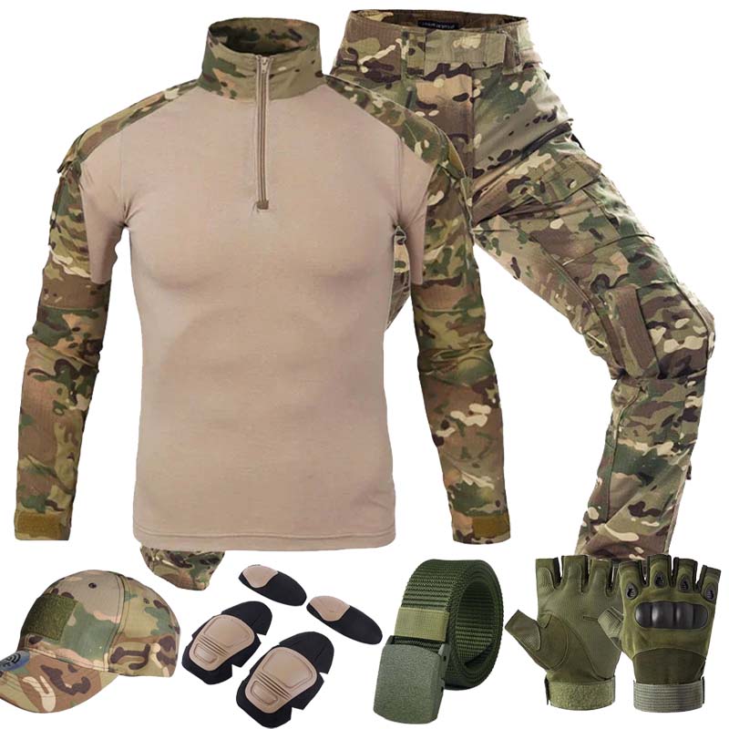Tactical Military Shirt Cargo - MC Açık Hava Taktik Elbise MultiCam