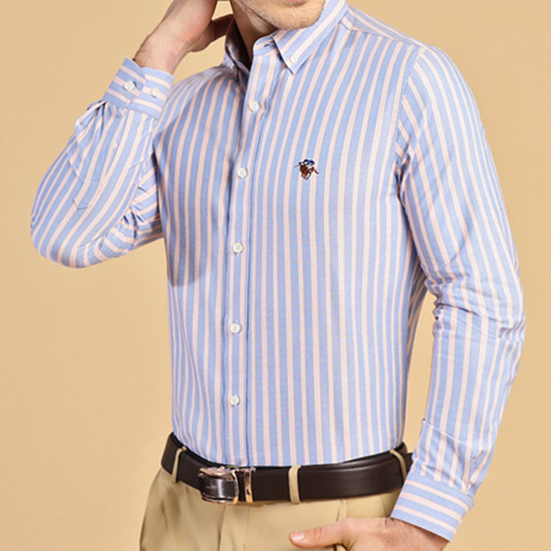 Oxford Cotton Casual Shirt Business - Yeni %100 Pamuklu Akıllı Günlük Uzun