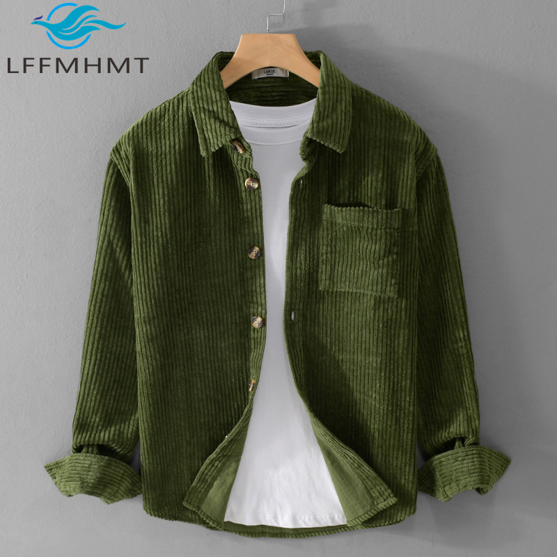 2026 Yeni Erkek Kadife Gömlek  - Corduroy Button Up Shirt Men incelemesi ve fiyatı