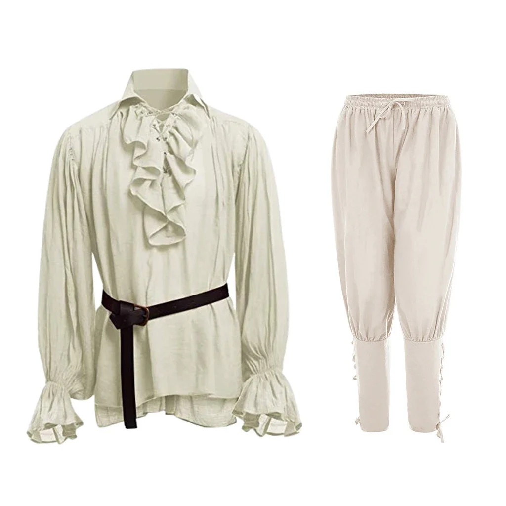 Ortaçağ gömlekleri fırfırlı go - Medieval Gothic Lace Up Pirate Shirt incelemesi ve fiyatı