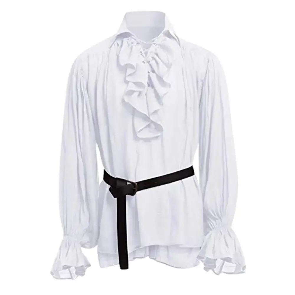 Ortaçağ gömlekleri fırfırlı go - Medieval Gothic Lace Up Pirate Shirt incelemesi ve fiyatı