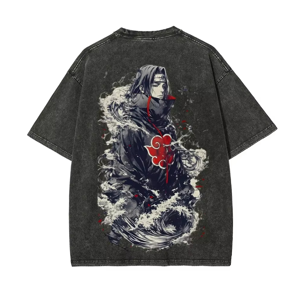 Naruto Itachi Uchiha T Shirt A - Acid Wash Vintage Graphic T Shirt incelemesi ve fiyatı