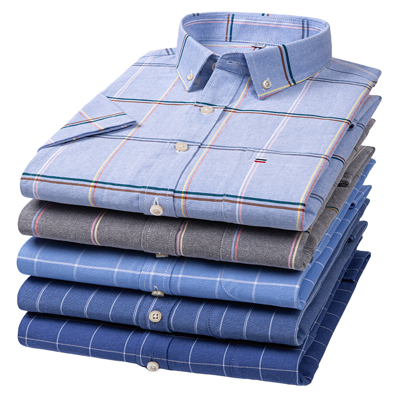 Kaliteli erkek gömlek kısa kol - Oxford Cotton Casual Shirt Business incelemesi ve fiyatı
