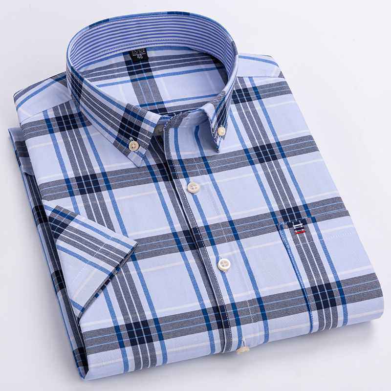 Kaliteli erkek gömlek kısa kol - Oxford Cotton Casual Shirt Business incelemesi ve fiyatı