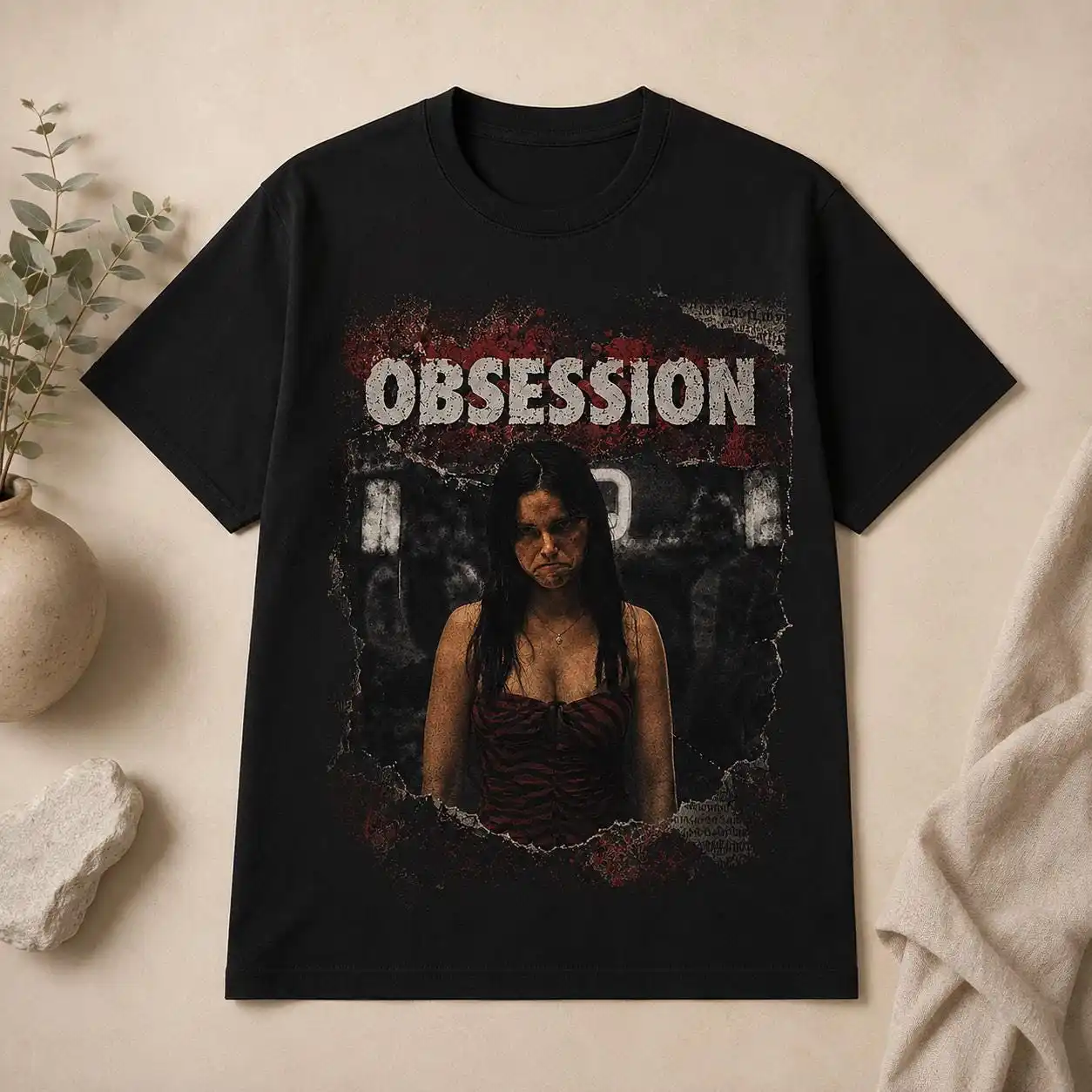 Obsession Grafik Tişört, Vinta - Acid Wash Vintage Graphic T Shirt incelemesi ve fiyatı