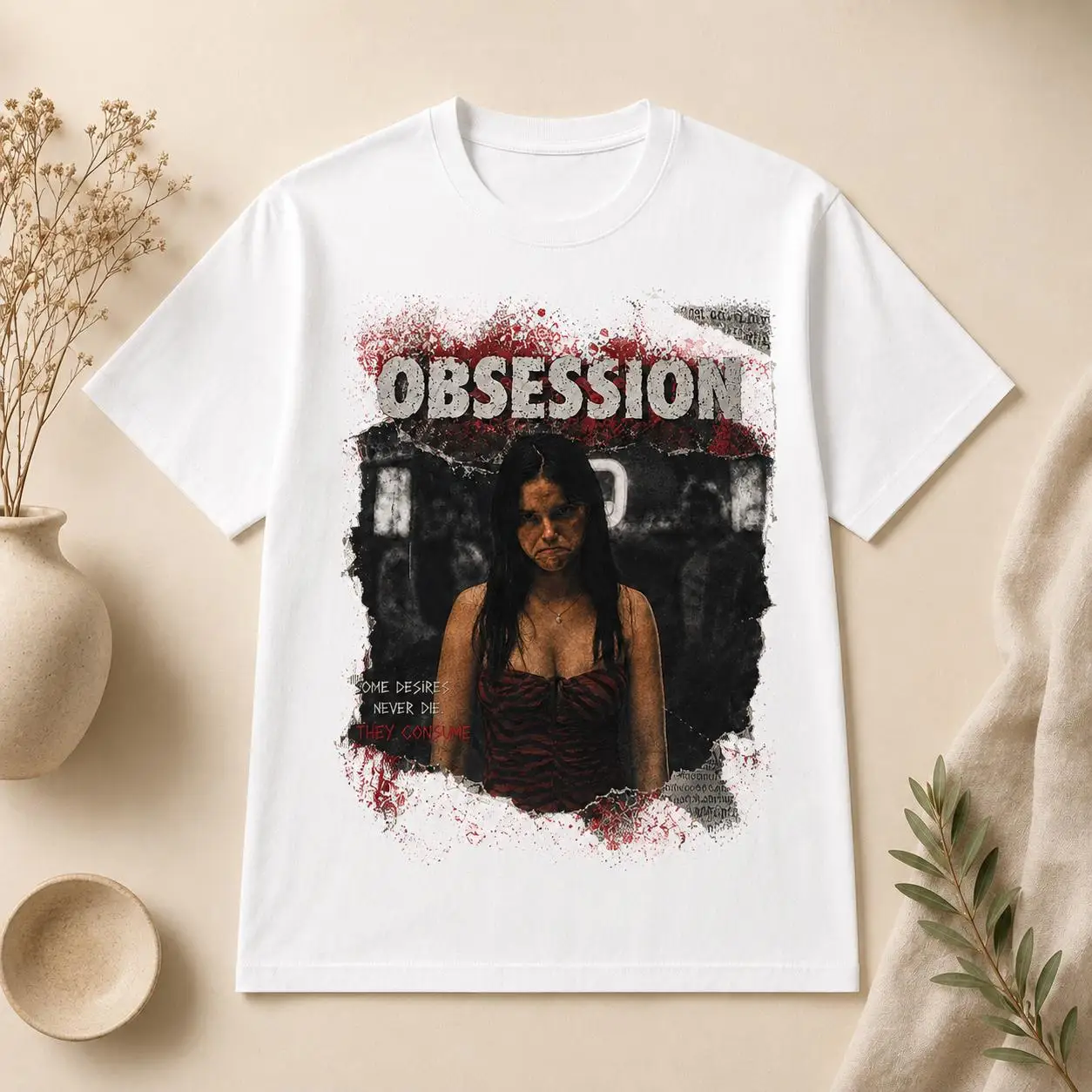 Obsession Grafik Tişört, Vinta - Acid Wash Vintage Graphic T Shirt incelemesi ve fiyatı