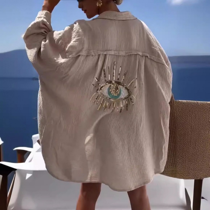 İlkbahar Yaz Avrupa Kadın Pamu - Mens Linen Shirt Long Sleeve incelemesi ve fiyatı