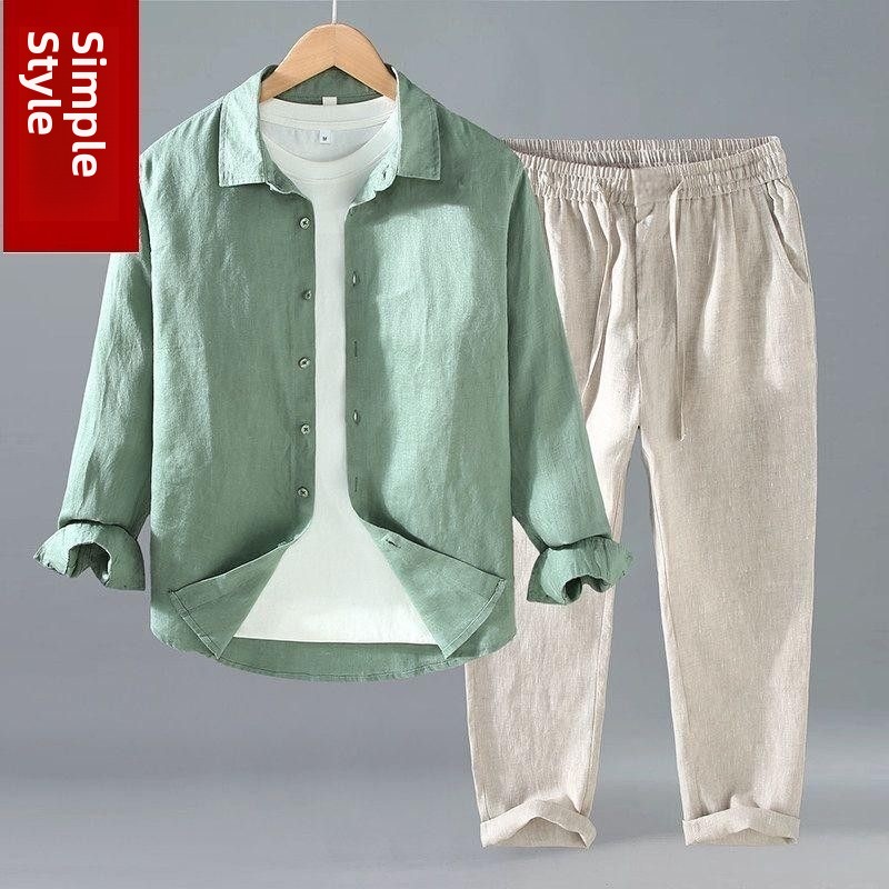 Gevşek Keten Erkek Günlük Kısa - Mens Linen Shirt Long Sleeve incelemesi ve fiyatı