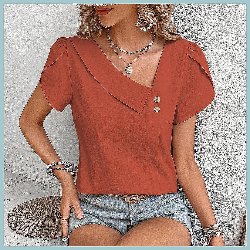 2024 Yaz Vintage Düz Renk Kadı - Shirts incelemesi ve fiyatı